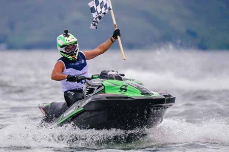 Jean Bruno Pastorello dari Prancis jadi juara dunia Aquabike Endurance Grand Prix Of Indonesia (foto: Dok InfoPublik)
