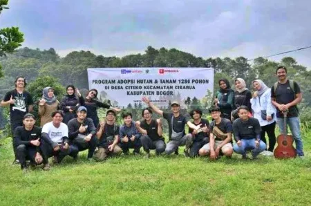 1.280 Pohon Ditanam di Bogor Sebagai Simbol Perayaan Ulang Tahun Bank BRI ke-128 BRI