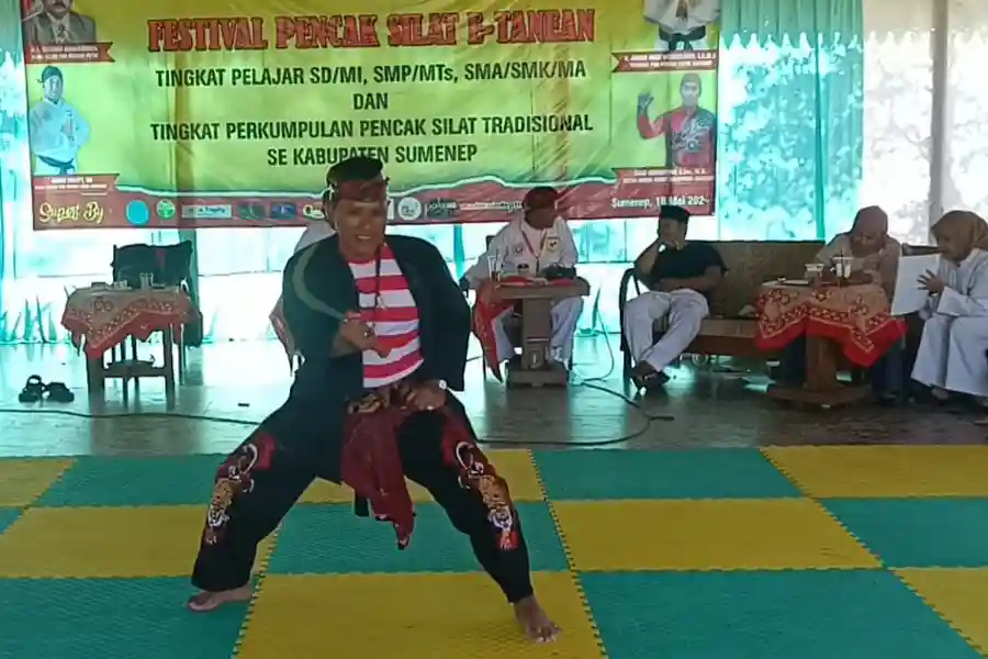 Lestarikan Budaya Nusantara, PSN Perisai Putih Sumenep Gelar Festival Pencak Silat kormi jatim