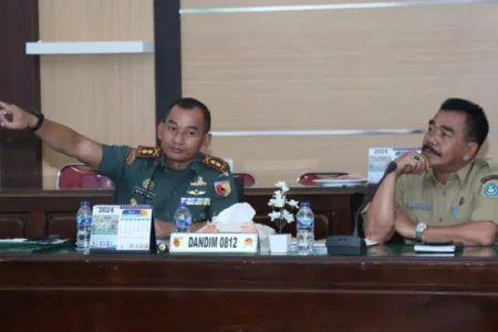 Optimalkan Produktivitas Pertanian, Kodim Lamongan Gelar Rakor Pompanisasi