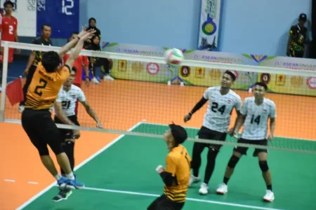 Tim Bola Voli Putra Indonesia Tumbangkan Malaysia di AUG 2024