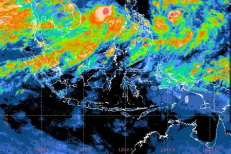 BMKG membaca indikasi peningkatan kecepatan angin hingga mencapai >25 knot (foto: Dok BMKG)