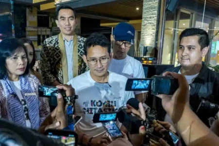 Menteri Pariwisata dan Ekonomi Kreatif/Kepala Badan Pariwisata dan Ekonomi Kreatif (Menparekraf/Kabaparekraf) Sandiaga Salahuddin Uno