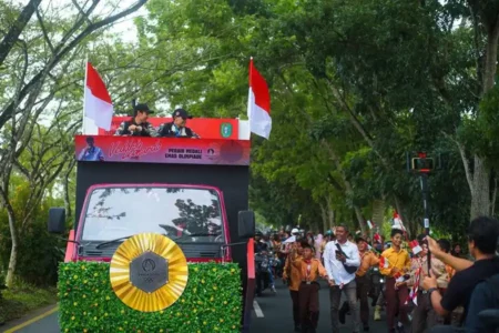 Aice dan Warga Pontianak Sambut Meriah Pahlawan Olimpiade Veddriq Leonardo Pahlawan Olimpiade