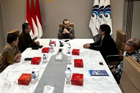 Diskusi ekosistem digital dalam audiensi Akademi Televisi Indonesia (ATVI) bersama Wakil Menteri Komunikasi dan Informatika, Nezar Patria di Kantor Kementrian Komunikasi dan Informatika.