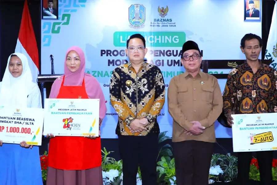 Strategi Pengentasan Kemiskinan, Baznas Jatim Luncurkan Program Penguatan Modal UMKM