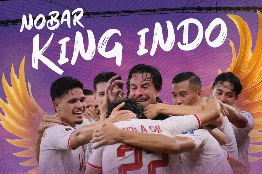 Nonton Bareng King Indo di GOR Seni Mojopahit, Pj Wali Kota Mojokerto: Dukung Timnas!