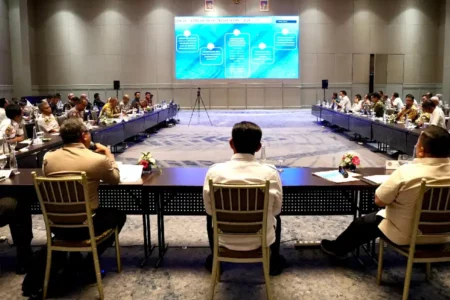 Rapat Koordinasi Lintas Kementerian/Lembaga persiapan Natal dan Tahun Baru 2024/2025 di Vasa Hotel Surabaya