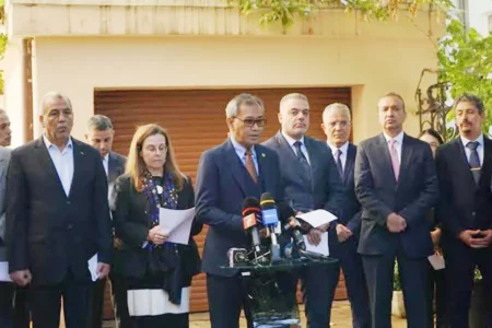 Duta Besar OKI di Rumania Desak Penghentian Dukungan terhadap Agresi Israel Solidaritas para duta besar negara OKI di Kedutaan Lebanon, Bucharest