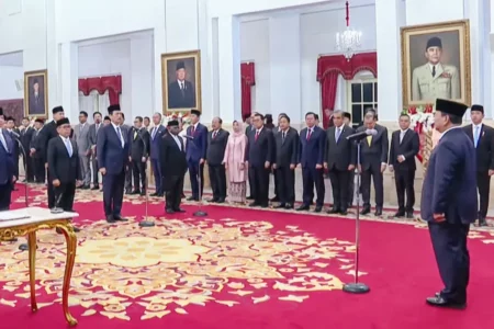 Presiden Prabowo Lantik Kabinet Merah Putih 2024-2029 di Istana Negara Pelantikan menteri-menteri Kabinet Merah Putih