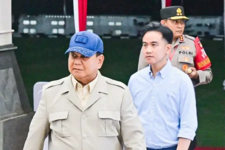Presiden Prabowo saat tiba di kompleks Akmil Kabupaten Magelang, Provinsi Jawa Tengah