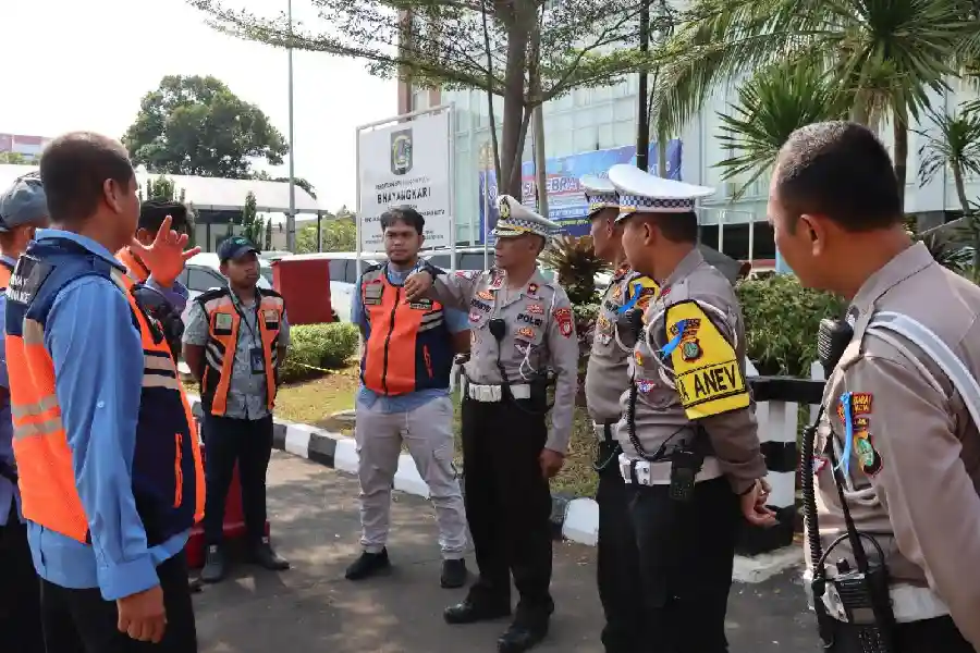 Polresta Bandara Soetta Sterilisasi Jalur Jelang Pelantikan Presiden dan Wakil Presiden RI