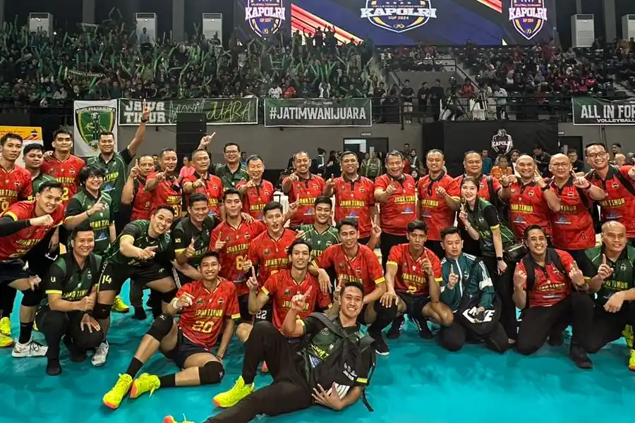 Tim Voli Polda Jatim Lolos ke Final Kapolri Cup 2024 Setelah Kalahkan Polda Kalsel
