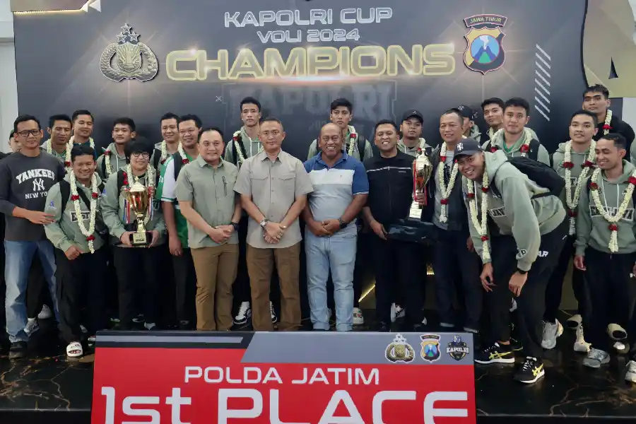 Tim Voli Polda Jatim Juara Kapolri Cup 2024, Kado Spesial HUT ke-79 Jawa Timur