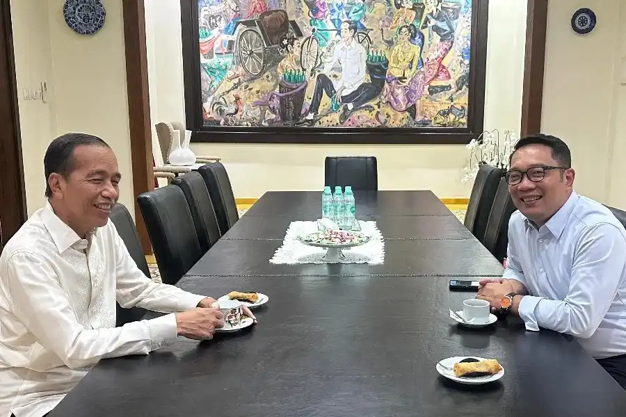Jokowi saat menerima kunjungan Ridwan Kamil awal November 2024 lalu (foto: facebook @jokowi)