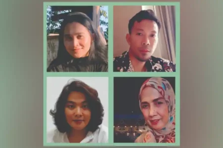 Jagong Sastra 5: Puisi Jadi Media Ekspresi Sejarah Diri, Hadirkan Sastrawan Terkenal di Pasuruan Mashdar Zainal (cerpenis nasional), Dewi R. Maulidah (penyair), Ayu Trisna (pemantik diskusi), dan Ndindy BMS (penampil puisi)