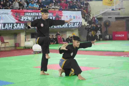 3.250 Peserta Ramaikan Kejuaraan Jakarta Nasional Pencak Silat di GOR Ciracas Kejuaraan Jakarta Nasional Pencak Silat di Gelanggang Olahraga (GOR) Ciracas, Jakarta Timur
