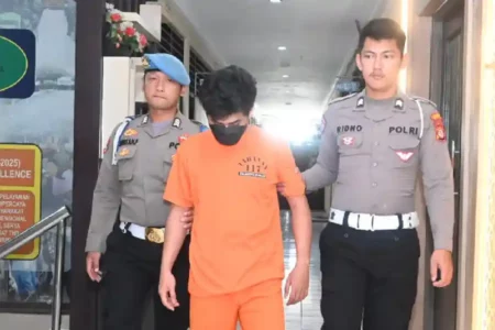 Mahasiswa pelaku tabrak lari yang saat ini sudah diamankan petugas Polresta Sleman