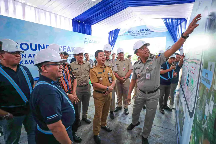 Pj. Gubernur DKI Resmikan Groundbreaking SPALD-T Kawasan TB Simatupang Pemprov DKI Jakarta