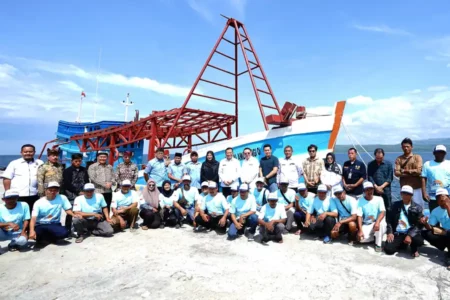 Kapal hasil hasil rampasan ilegal fishing yang sudah ditetapkan pengadilan menjadi milik negara.