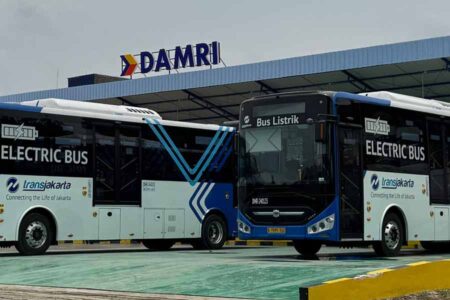 Armada bus listrik DAMRI (foto: Dok DAMRI)