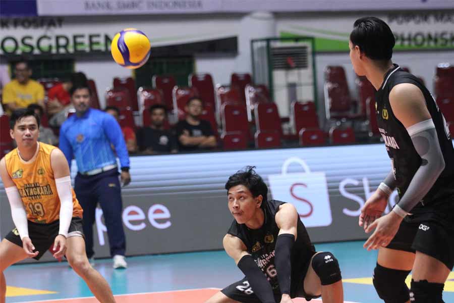 Jakarta Bhayangkara Presisi Catatkan Kemenangan Perdana di Proliga 2025 Jakarta Bhayangkara Presisi saat berlaga di Proliga 2025