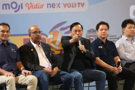 Paparan persiapan kompetisi bola voli PLN Mobile Proliga 2025