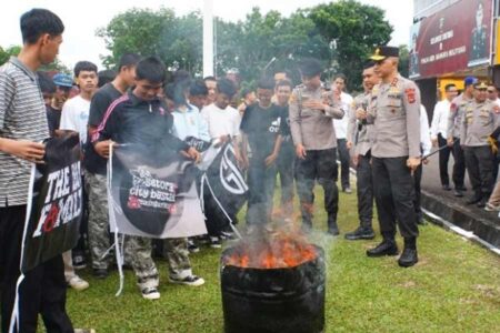 Geng Motor di Pangkalpinang Resmi Dibubarkan, Anggota Sepakat Hentikan Aktivitas