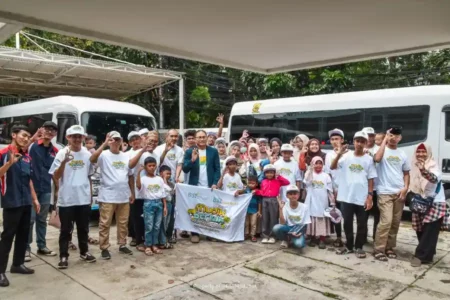 Pelepasan Mudik Berkah Untuk Dhuafa dan Hafizh Qur’an Oleh BSI Maslahat