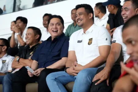 Erick Thohir memuji Gubernur Sumut Bobby Nasution atas kelancaran laga Timnas U-17 vs Tajikistan di Stadion Utama Sumut