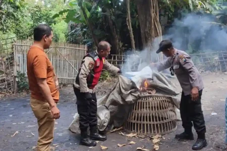 Polisi bongkar arena sabung ayam di Desa Seketi, Sidoarjo, usai laporan warga. Polisi tegaskan komitmen memberantas perjudian di wilayah hukumnya.