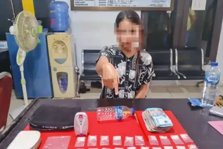 SP, pengedar sabu, yang berhasil diamankan tim Polsek Ampibabo, Polres Parigi Moutong