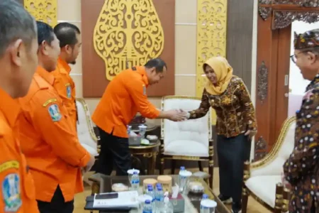 Mojokerto ditunjuk sebagai tuan rumah Bulan PRB 2025 pada 1–3 Oktober, mengangkat semangat Majapahit untuk wujudkan Indonesia tangguh bencana.