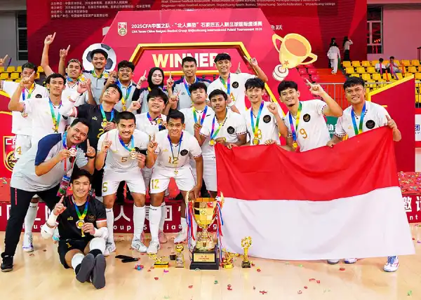 Timnas Futsal Indonesia Juara CFA International 2025 Usai Kalahkan Denmark