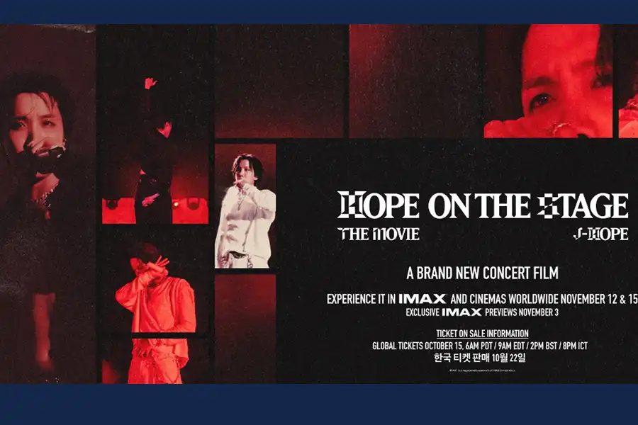 Film Konser J-Hope BTS Hope on the Street Tayang Perdana 12 November Tangkapan layar halaman depan jhopethemovie.com