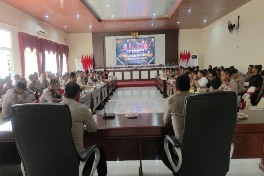 Pengamanan Nataru 2026, Polres Mojokerto Kota Dirikan 4 Pos di Titik Strategis Pam Nataru