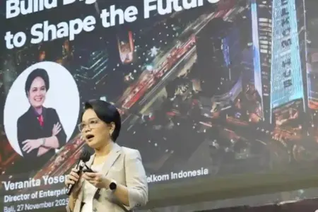 Telkom Perkuat Ekosistem AI Nasional untuk Dukung Kedaulatan Digital dan Ekonomi Masa Depan Veranita Yosephine, Direktur Enterprise dan Business Service Telkom,